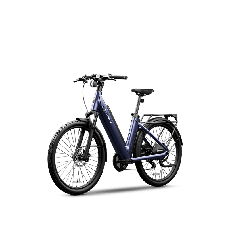 self powered electric bicycle 26" HAVEN POWER DRIFT | STEP-THRU E-BIKE Haven Co 48V 20Ah battery Segway Myon Electric Bike Blue