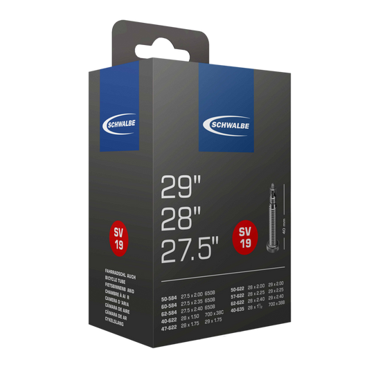 Schwalbe SV19 700C 28" Tube, Presta Valve 40mm - Boxed