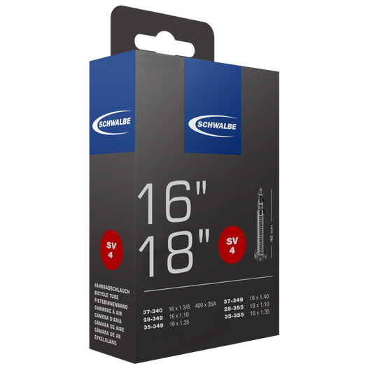 Schwalbe SV4 Tube 16" 18", Presta Valve 40mm