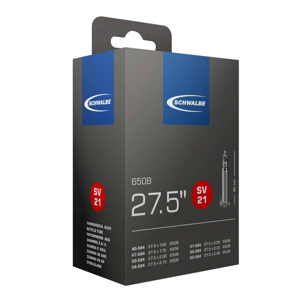 Schwalbe SV21 650B 27.5" Tube, Presta Valve 40mm