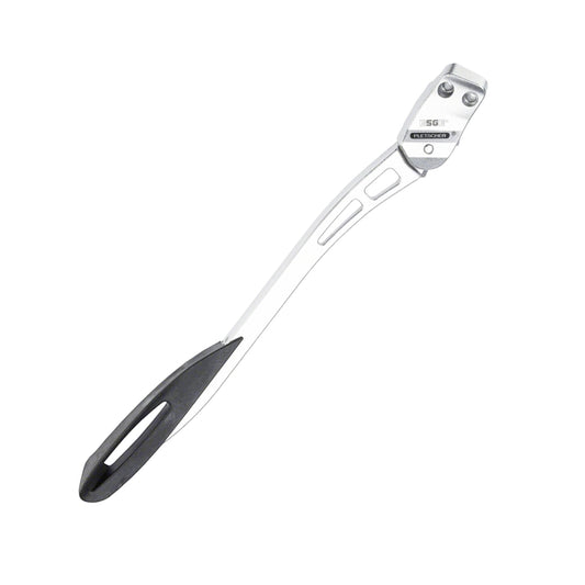 Pletscher Comp Zoom Adjustable Rear Mount Kickstand: 18mm Spacing, Silver