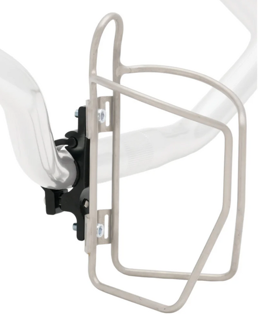 Problem Solvers Clamp-on Mount for bottle cage: 22.2-25.4mm Black