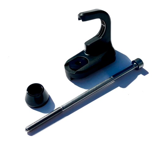 Brompton Front Wheel Axle & Fixings w/ Hook - T Line