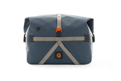 Brompton G Line Borough Waterproof Roll Top Bag - Large - Navy/Grey