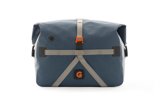 Brompton G Line Borough Waterproof Roll Top Bag - Large - Navy/Grey