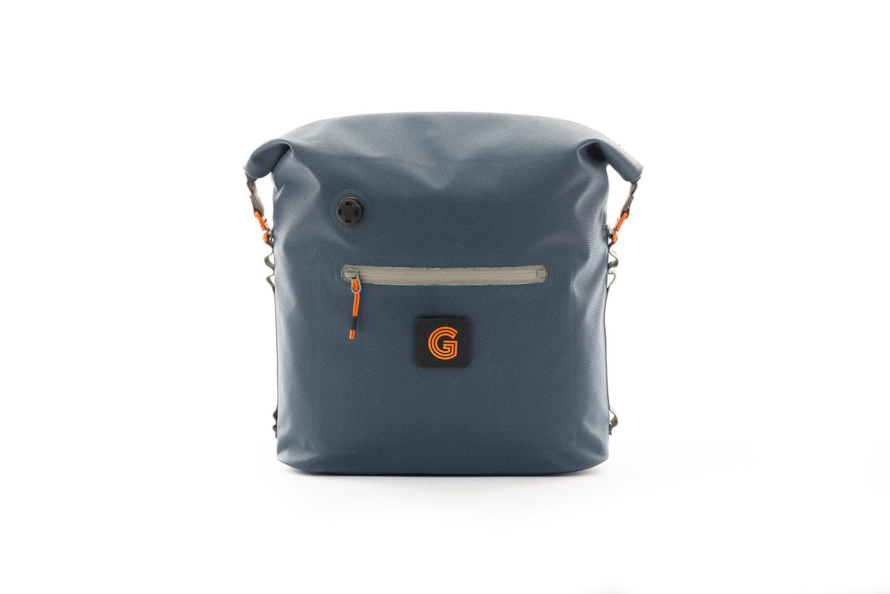 Brompton G Line Borough Waterproof Roll Top Bag - Small -Navy/Grey