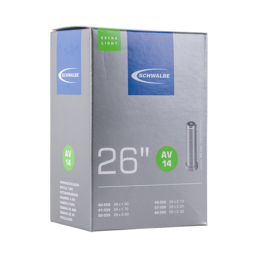 Schwalbe AV14 Extra Light Bike Tube - 26" Schrader 40mm (40/60-559)