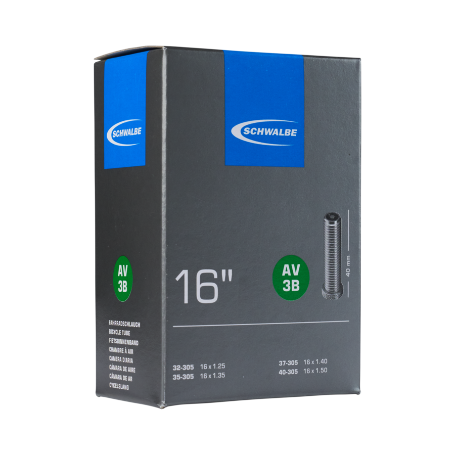Schwalbe AV3B 16" Tube, Schrader Valve 40mm