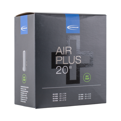 Schwalbe AV7AP Air Plus Bike Tube - 20" Schrader 40mm (40/62-406)