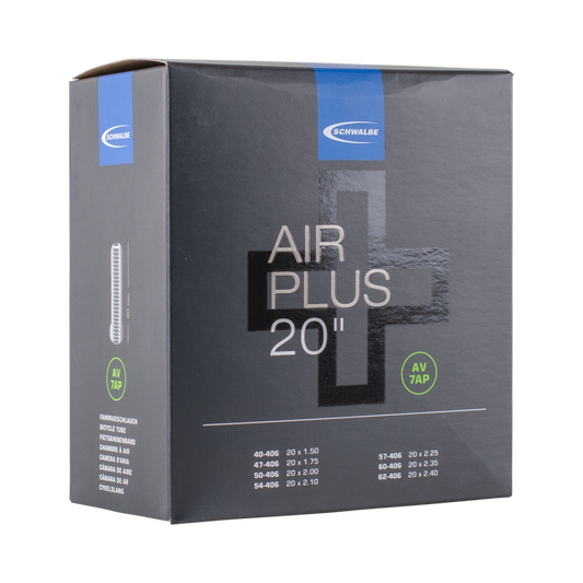 Schwalbe AV7AP Air Plus Bike Tube - 20" Schrader 40mm (40/62-406)