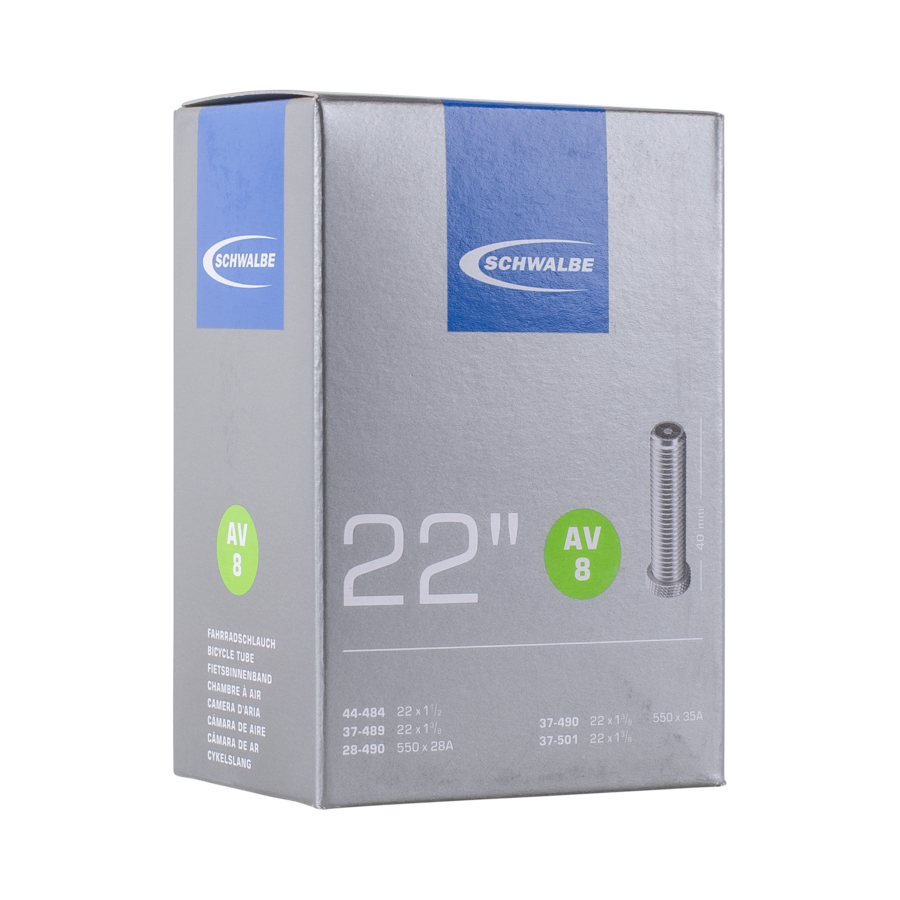 Schwalbe AV8A Bike Tube - 22" Schrader 40mm (25/28-489/501)