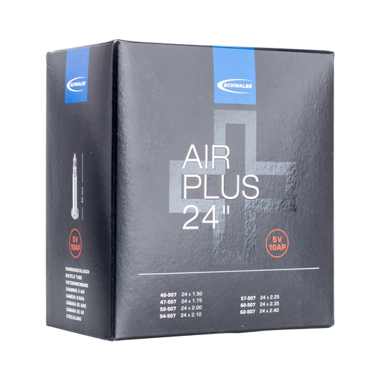 Schwalbe AV10AP Air Plus Bike Tube - 24" Schrader 40mm (40/62-507)