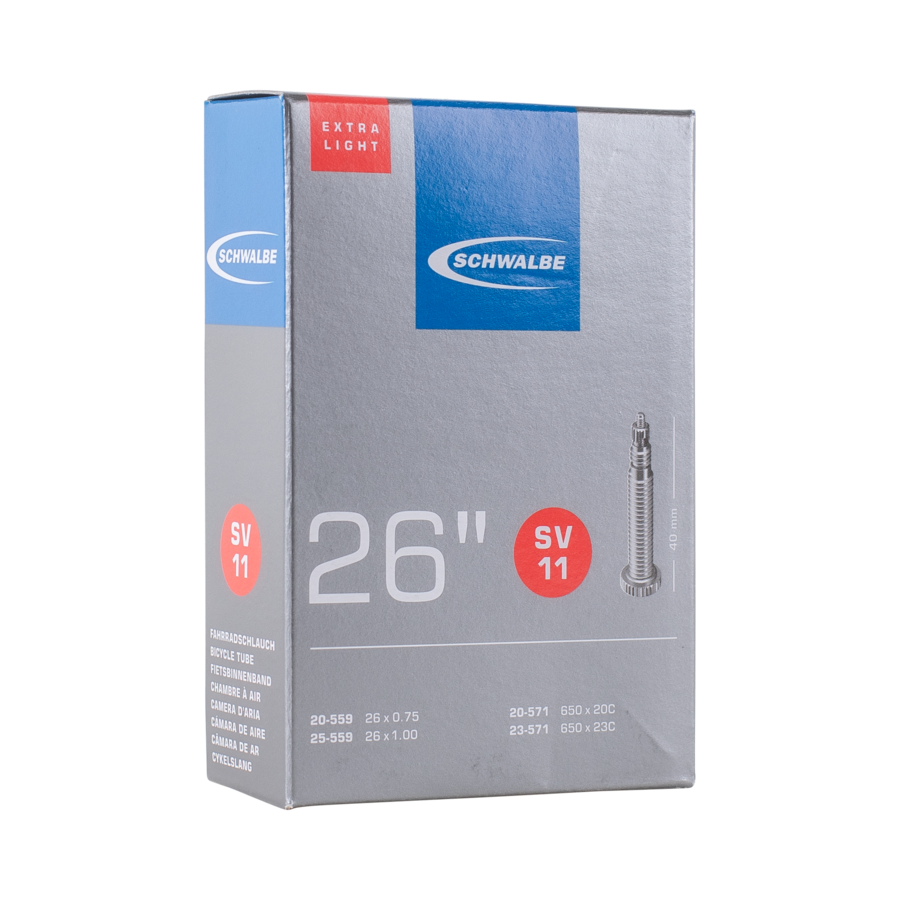 Schwalbe SV11 Extra Light Bike Tube - 26" Presta 40mm (20/25-559/571)