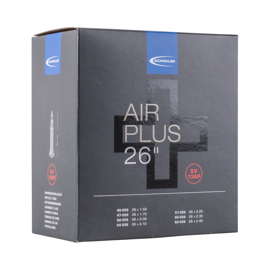 Schwalbe SV13AP Air Plus Bike Tube - 26" Presta 40mm (40/62-559)