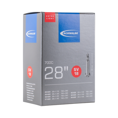 Schwalbe SV18 Extra Light Bike Tube - 29" Presta 40mm (28/44-622)