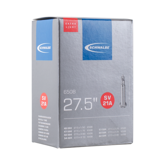 Schwalbe SV21A Extra Light Bike Tube - 27.5" Presta 40mm (40/62-584)