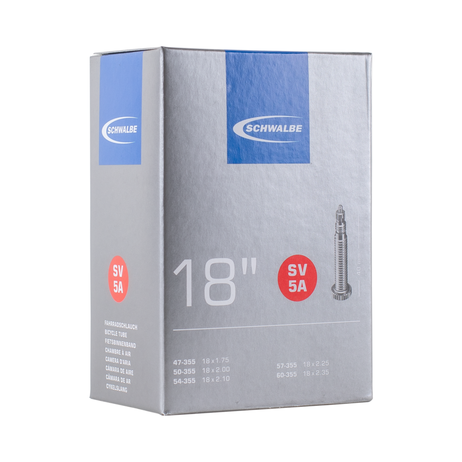Schwalbe SV5A Bike Tube - 18" Presta 40mm (47/60-355)