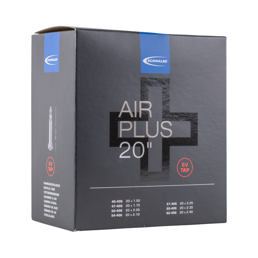 Schwalbe SV7AP Air Plus Bike Tube - 20" Presta 40mm (40/62-406)