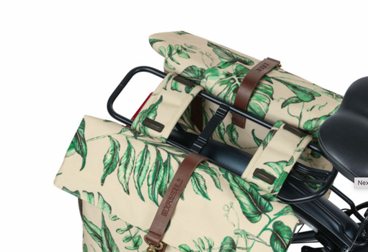 Basil Transverse Pannier Evergreen 28L