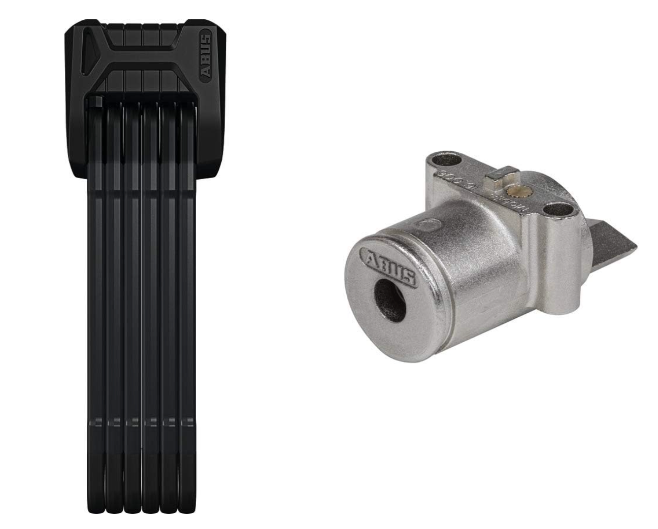 ABUS Bordo Folding Lock 6405/85 + Bosch Battery PowerTube Keyed Alike