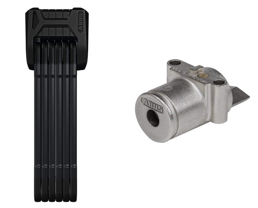 ABUS Bordo Folding Lock 6405/85 + Bosch Battery PowerTube Keyed Alike