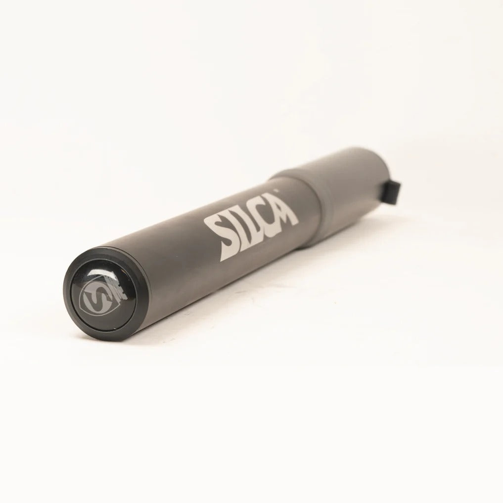 Silca Gravelero Mini Pump - 80psi, Aluminum, Presta/Schrader, With Bracket, Retractable hose