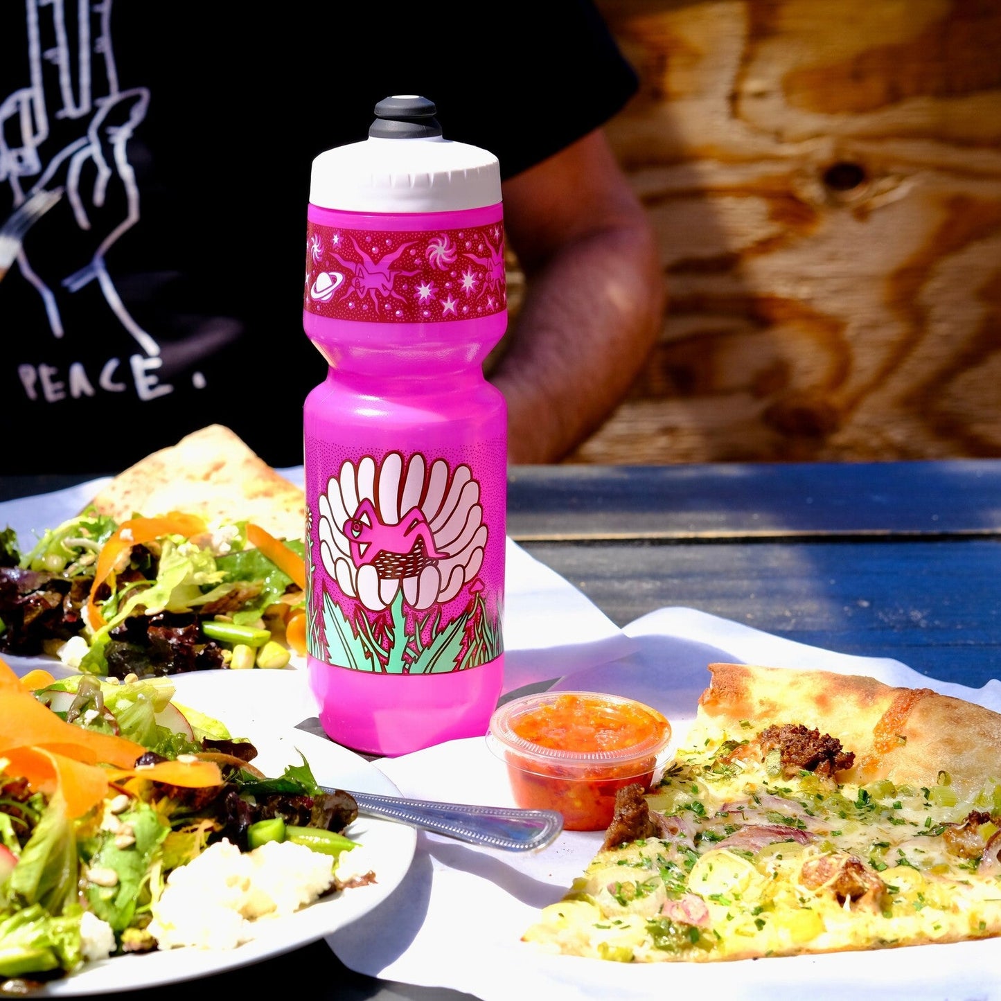 SimWorks Earth Gazer Water Bottle - Magenta