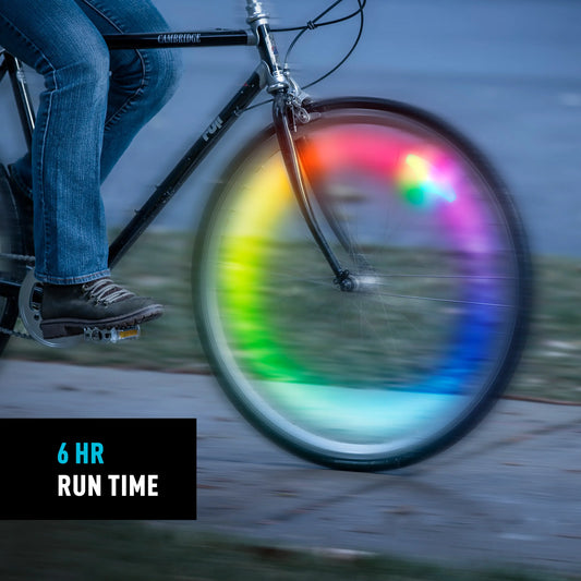 Light Nite Ize Spoke Lit Rechargeable Disco Wheel LED