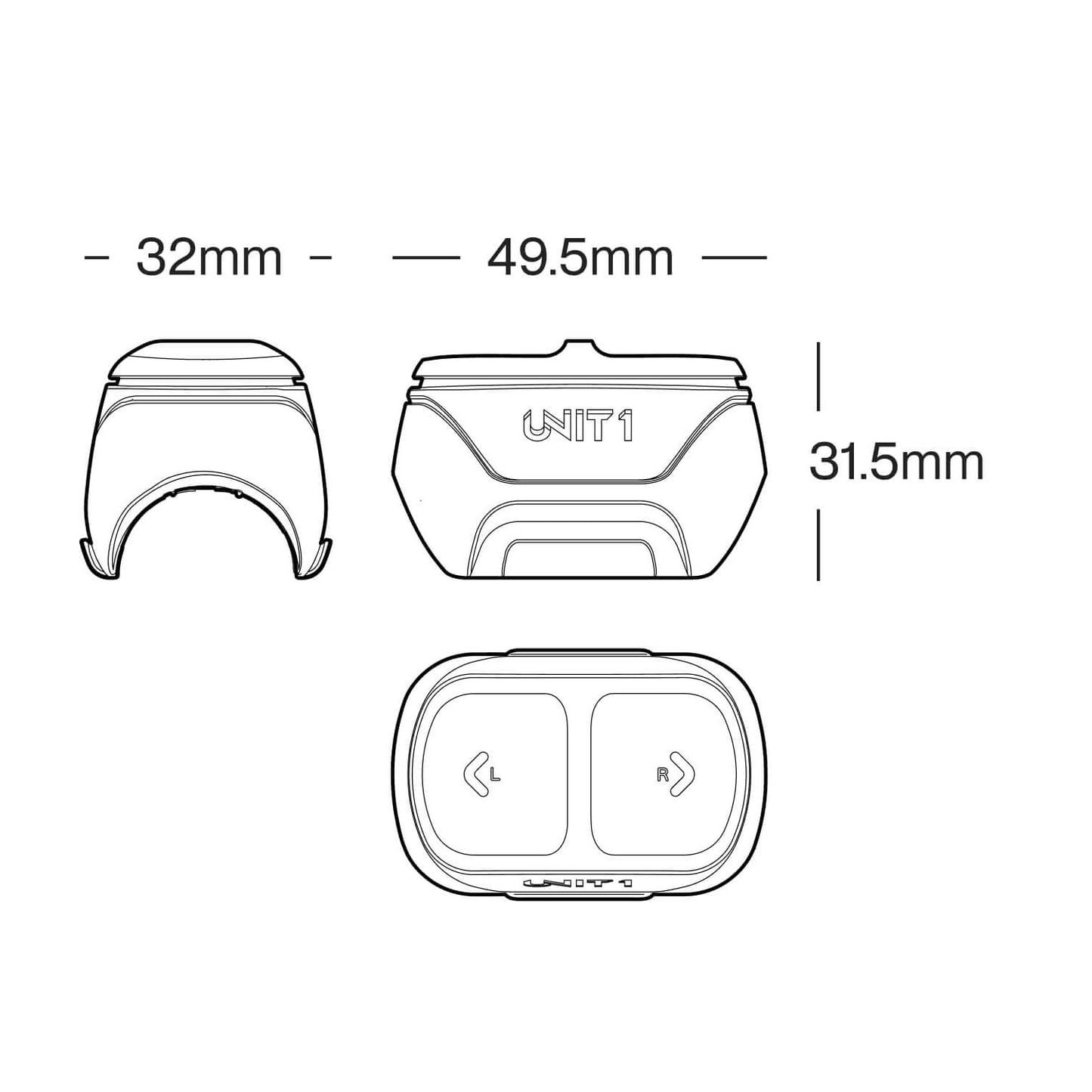 UNIT1 Remote for Turn Signals - Handlebar Mount