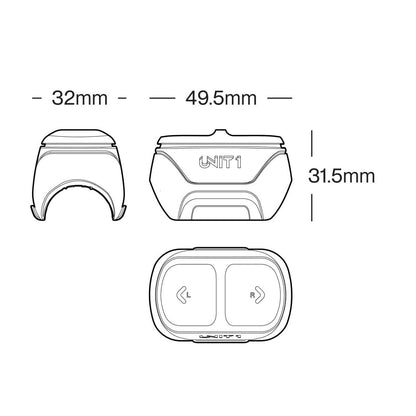 UNIT1 Remote for Turn Signals - Handlebar Mount