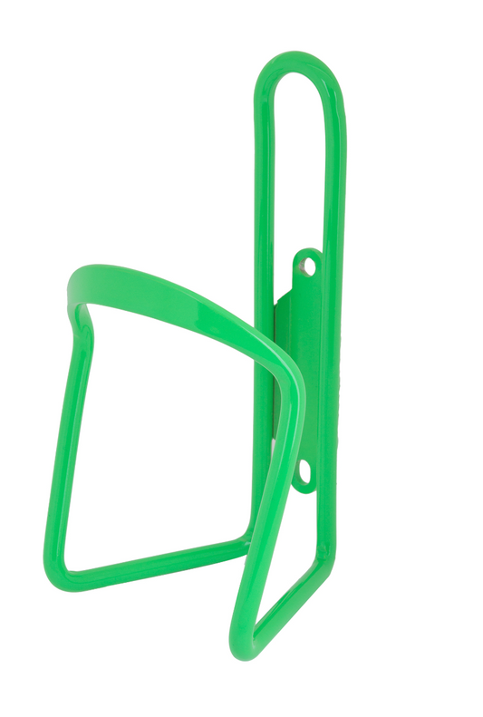 Aluminum Water Bottle Cage Neon Green