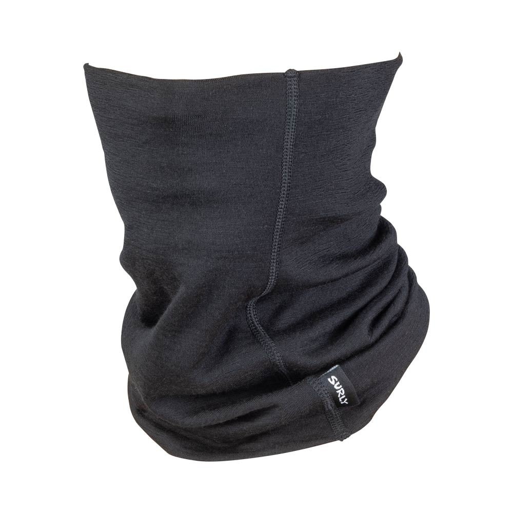 Surly Lightweight Wool Neck Gaiter Black