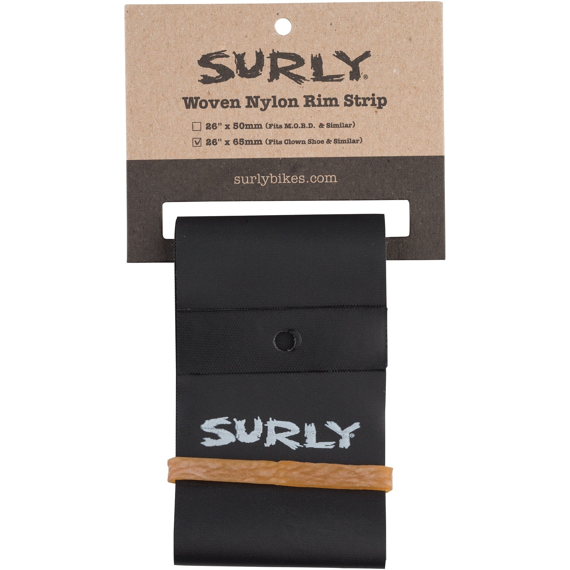 Surly Rim Strip: For Clown Shoe Rim, Nylon, 65mm wide, Black – Clever ...