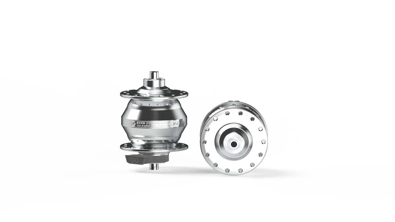 SP Dynamo Hub SV-8-FC, for Brompton, 74 mm spacing