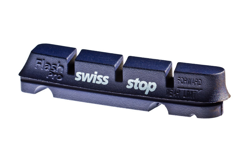 Swiss Stop, FlashPro, Caliper brake pad inserts for alloy rims, Shimano, BXP, Pack of 4