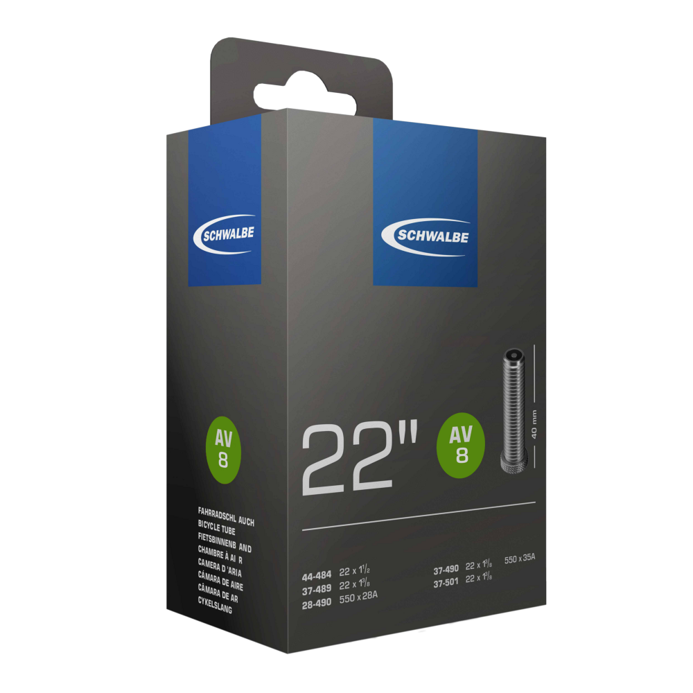 Schwalbe AV8 22" Tube, Schrader Valve 40mm