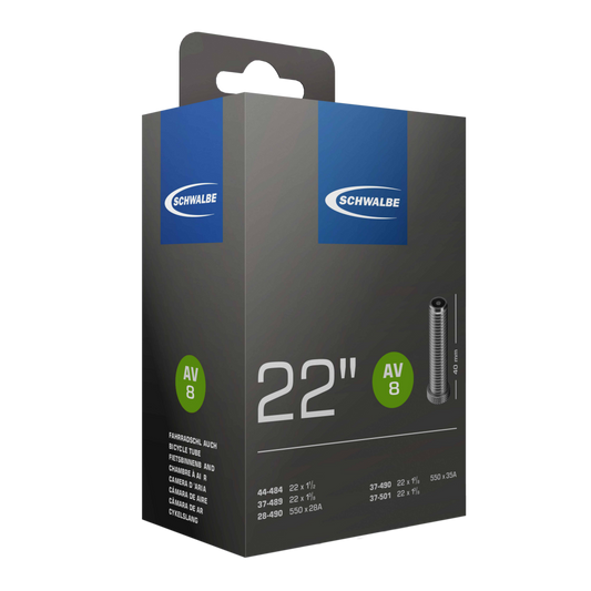 Schwalbe AV8 22" Tube, Schrader Valve 40mm