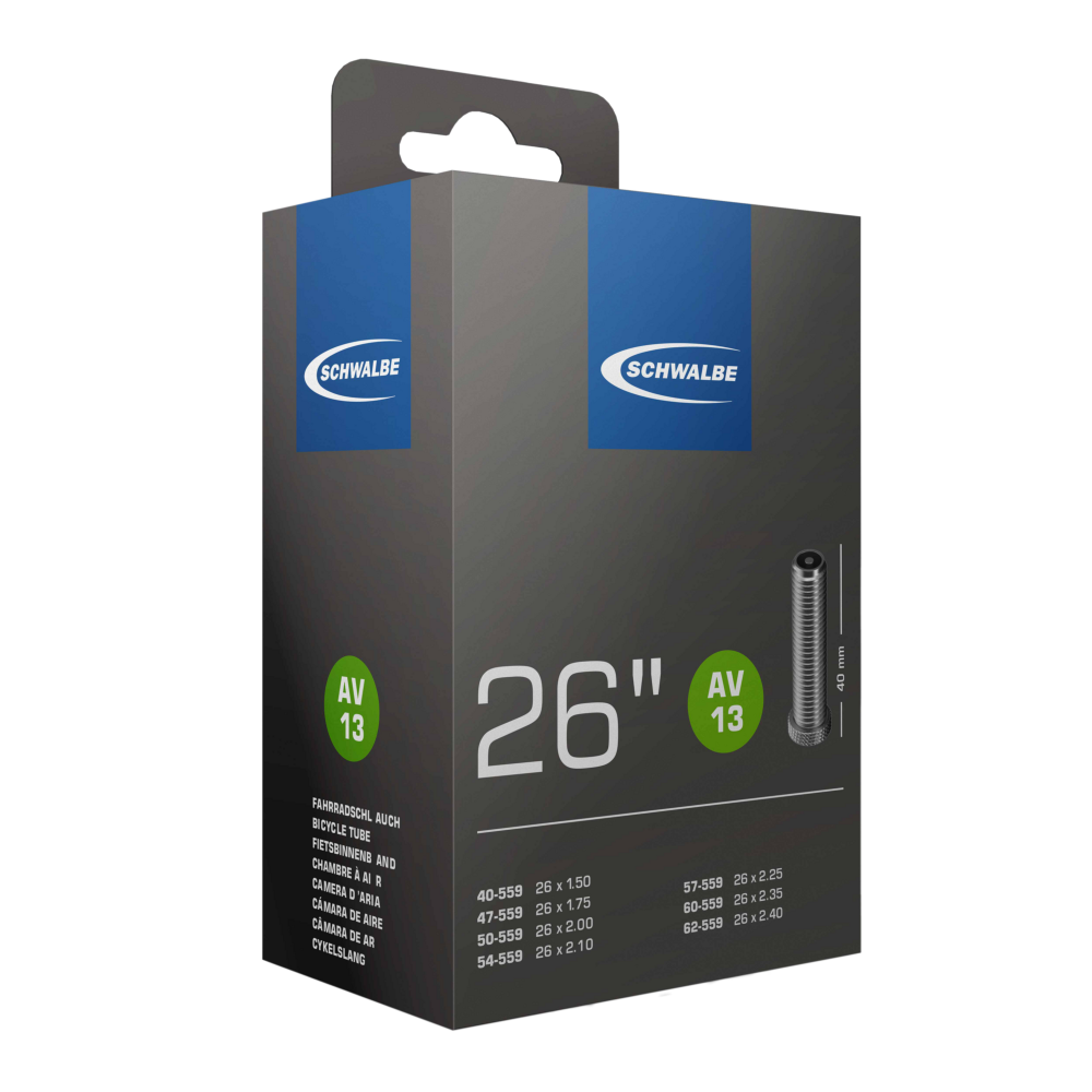 Schwalbe AV13 26" Tube, Schrader Valve 40mm