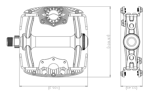 Sim Works by MKS - Taco Pedals