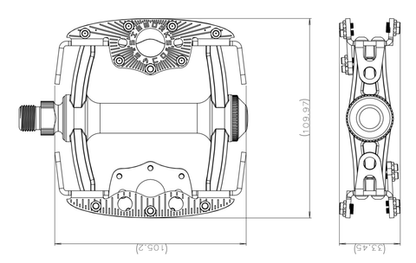 Sim Works by MKS - Taco Pedals