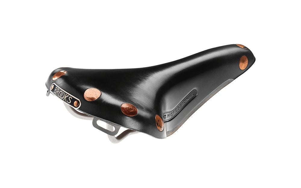 Brooks Team Pro S Leather Saddle, Chrome rails