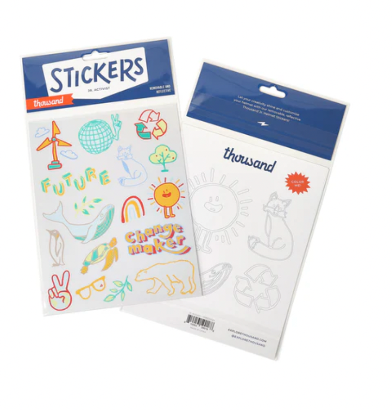 Thousand Helmets Jr Sticker Sheet