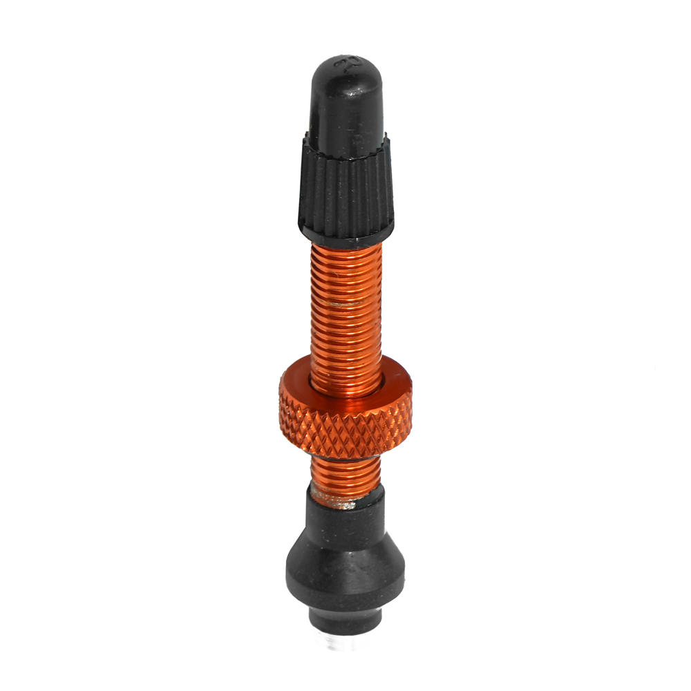 Industry Nine Tubeless Valves - 40mm, Orange, Pair