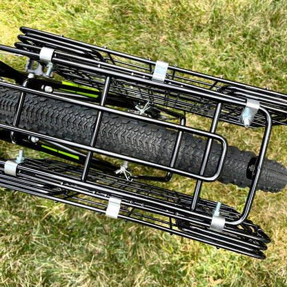Wald 582 rear folding basket, black