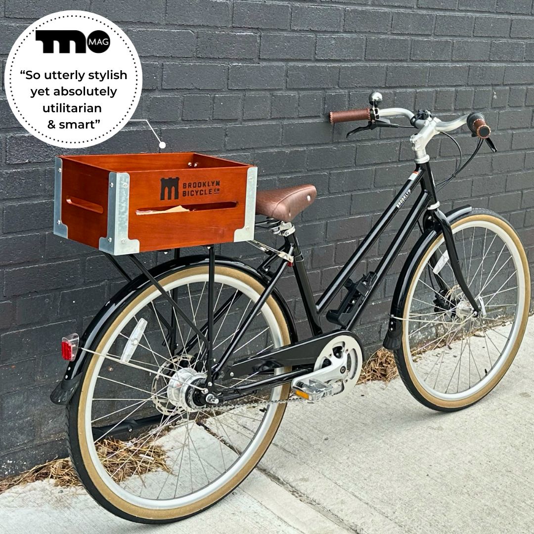 Brooklyn Handcrafted Wooden Bike Crate