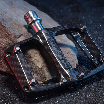 Woodman Ultralight Carbon Pedals for Brompton - Titanium