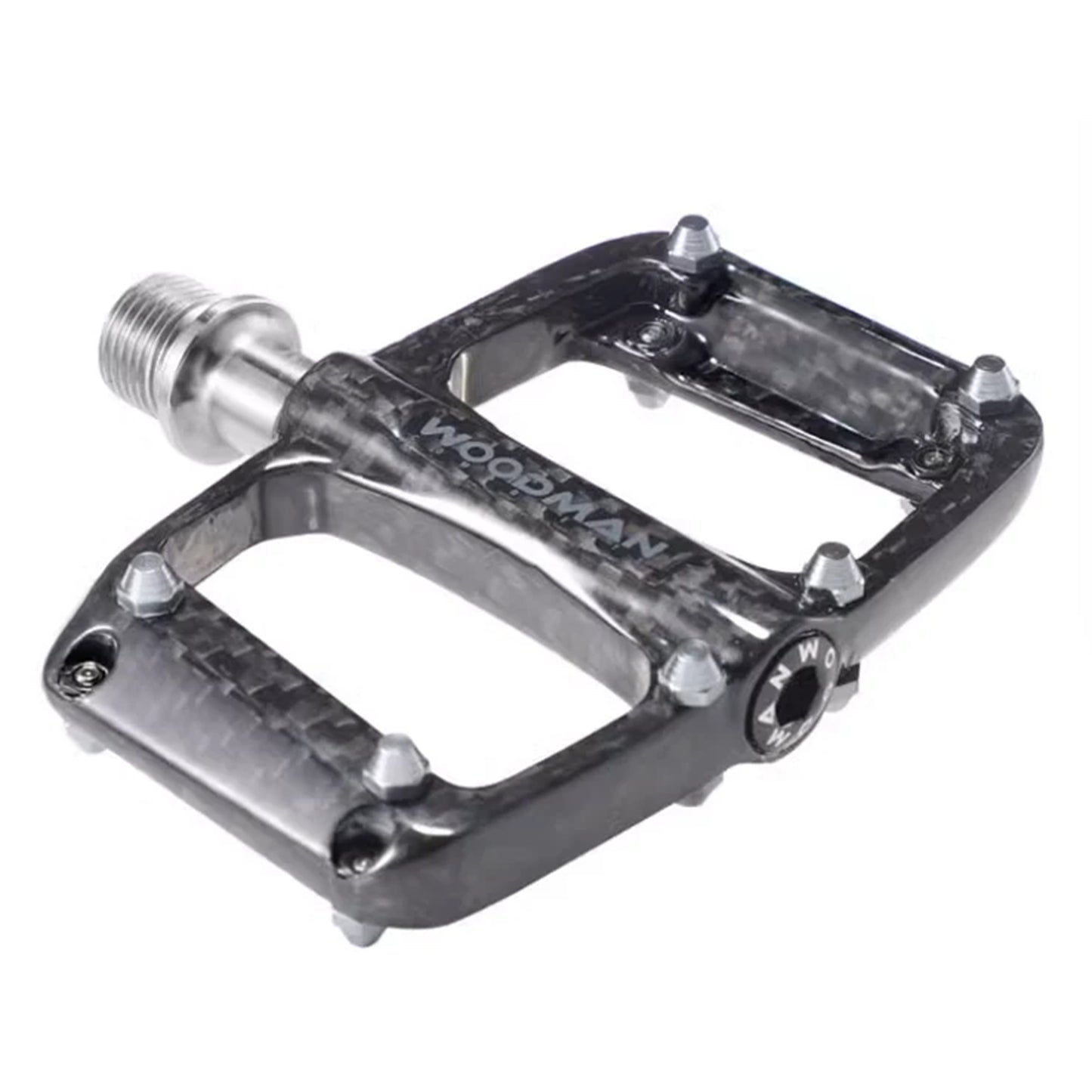 Woodman Ultralight Carbon Pedals for Brompton - Titanium