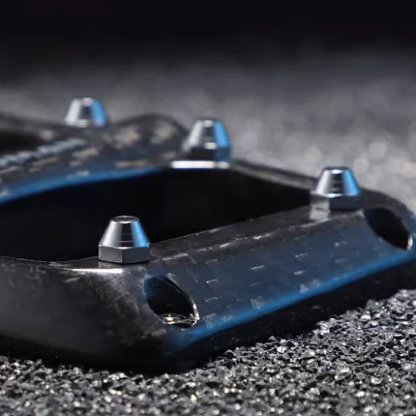 Woodman Ultralight Carbon Pedals for Brompton - Titanium