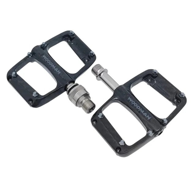 Woodman Ultralight Carbon Pedals for Brompton - Titanium