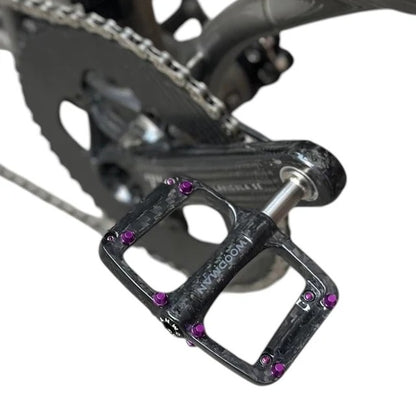 Woodman Ultralight Carbon Pedals for Brompton - Titanium